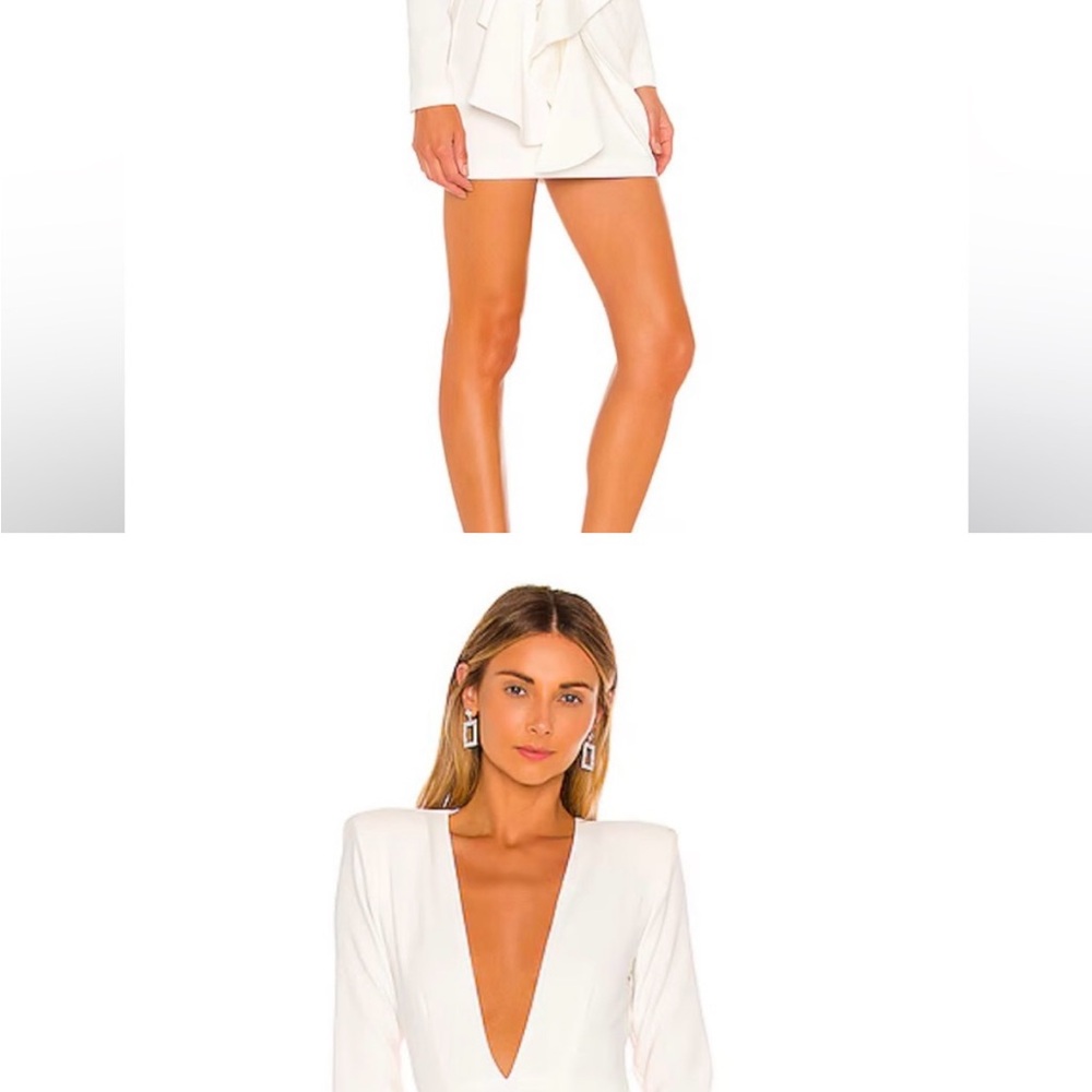 Michael Costello White Mini Dress